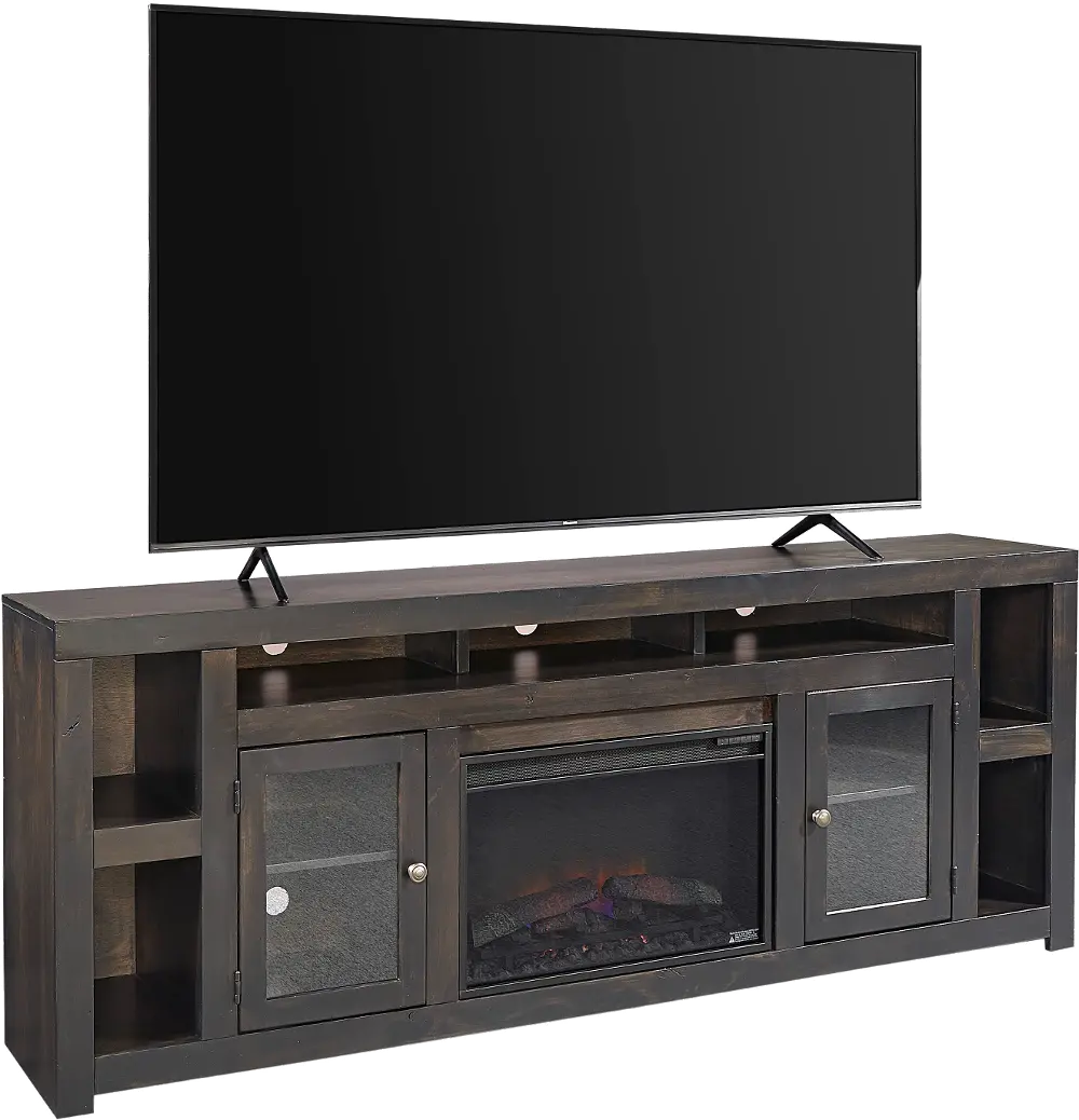 Avery Loft Black 84  Fireplace TV Stand-1
