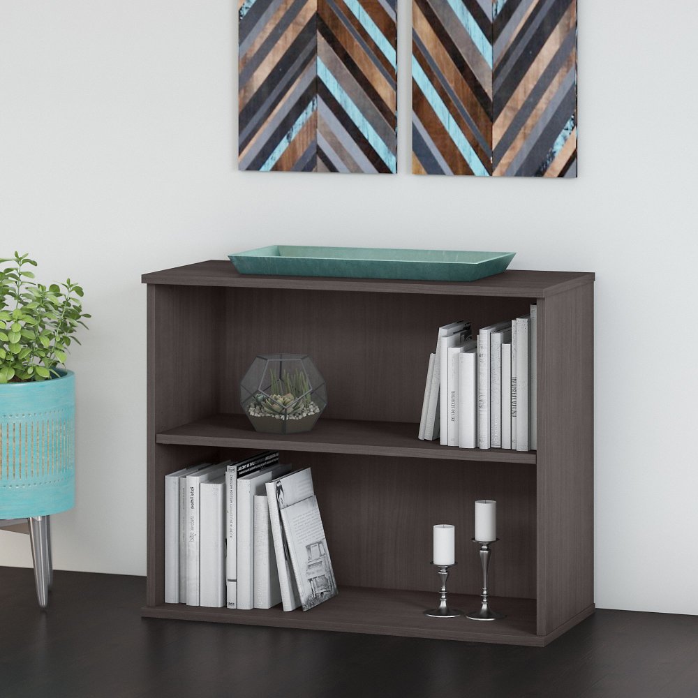 Bush Business Storm Gray Bookcase