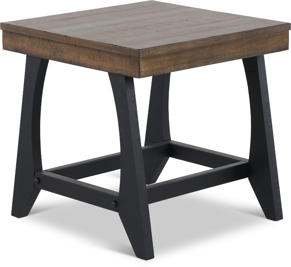 Ralston Honey and Black End Table