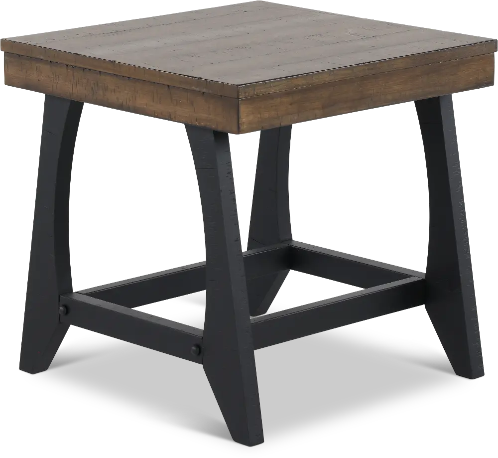 Ralston Honey and Black End Table-1