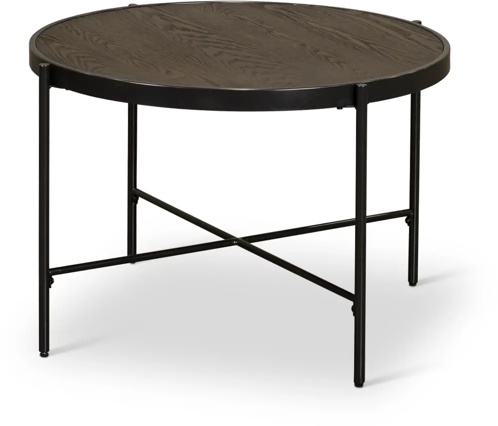 Vienna Black and Brown Wood Coffee Table-1