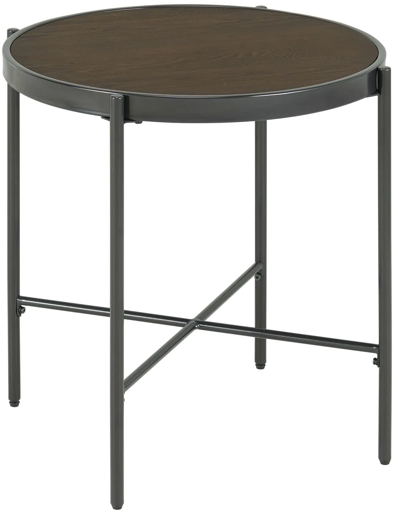 Vienna Black and Brown Wood End Table | RC Willey