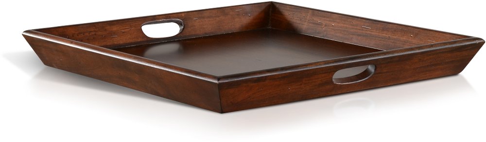 Santa Fe Dark Chocolate Tabletop Wood Tray