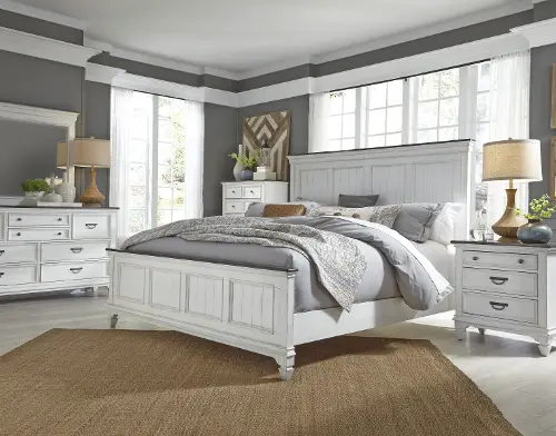 Allyson Park White King Bed | RC Willey