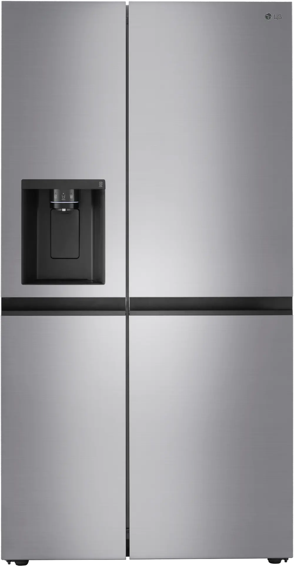 LRSXC2306V LG 23 cu ft Side by Side Refrigerator - Counter Depth Platinum Silver-1