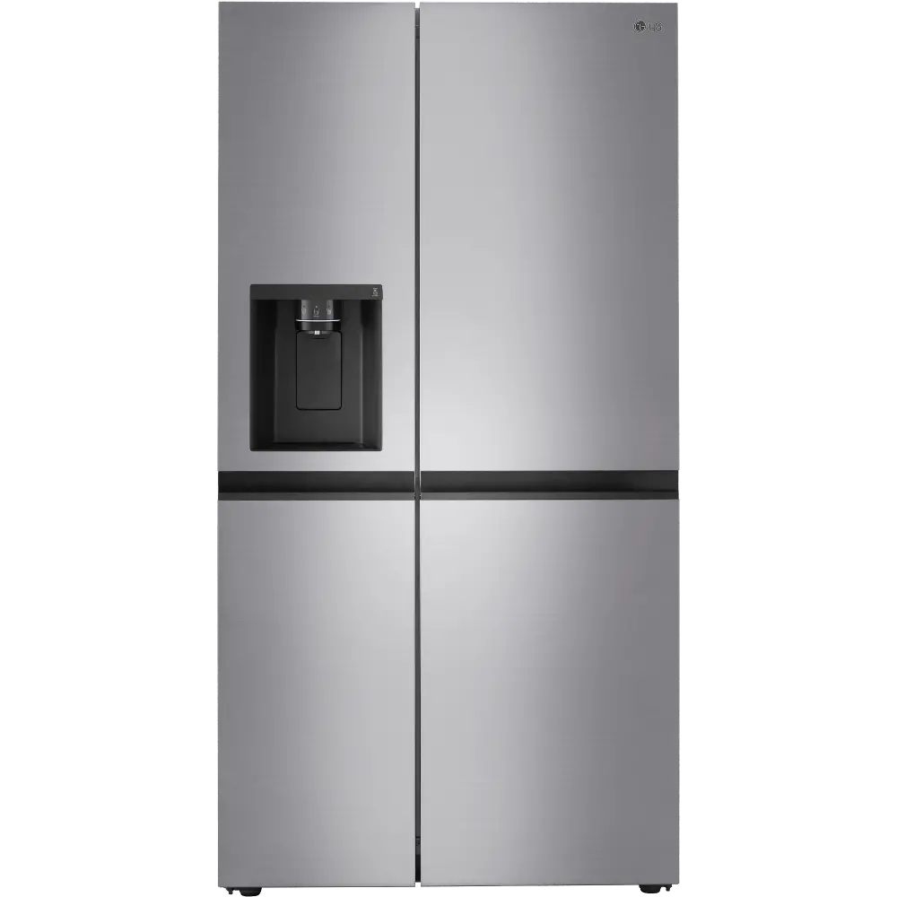 LRSXC2306V LG 23 cu ft Side by Side Refrigerator - Counter Depth Platinum Silver-1