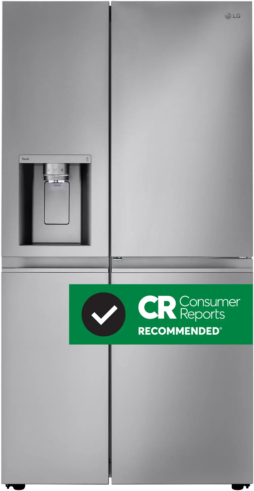LRSDS2706S LG 26.8 cu ft Side by Side Refrigerator - Stainless Steel-1