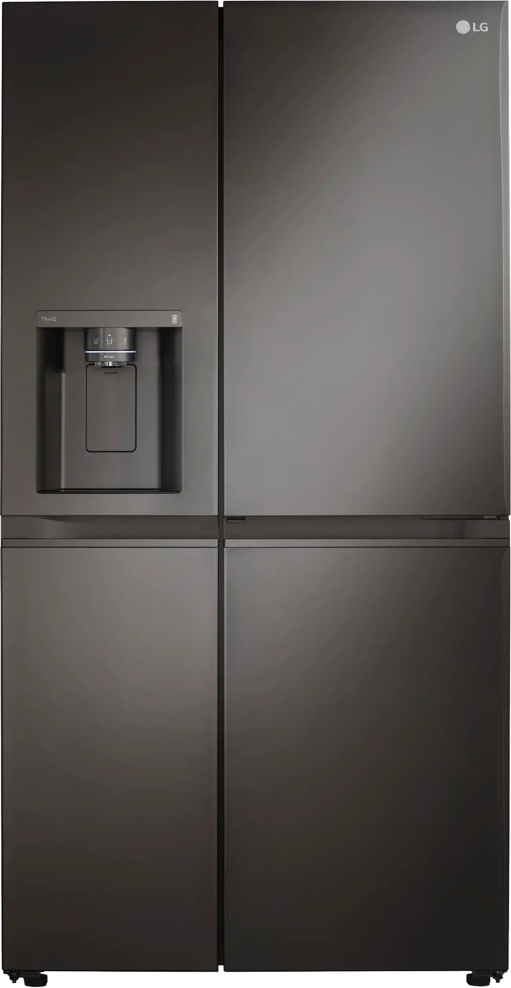 LRSDS2706D LG 26.8 cu ft Side by Side Refrigerator - Black Stainless Steel-1