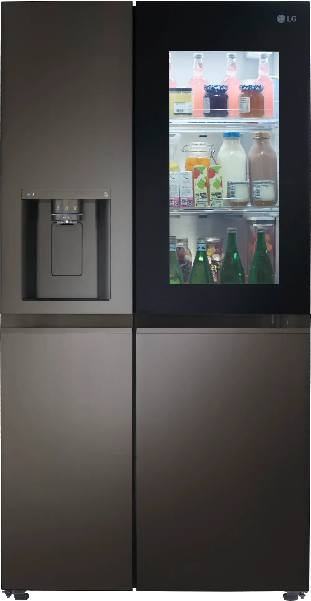 LRSOC2306D LG 23 cu ft Side by Side Refrigerator - Counter Depth, Black Stainless Steel-1