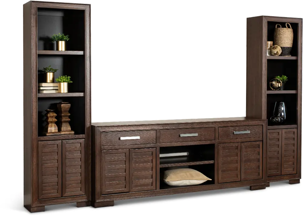 Avalon Tobacco Brown 81  Entertainment Center-1