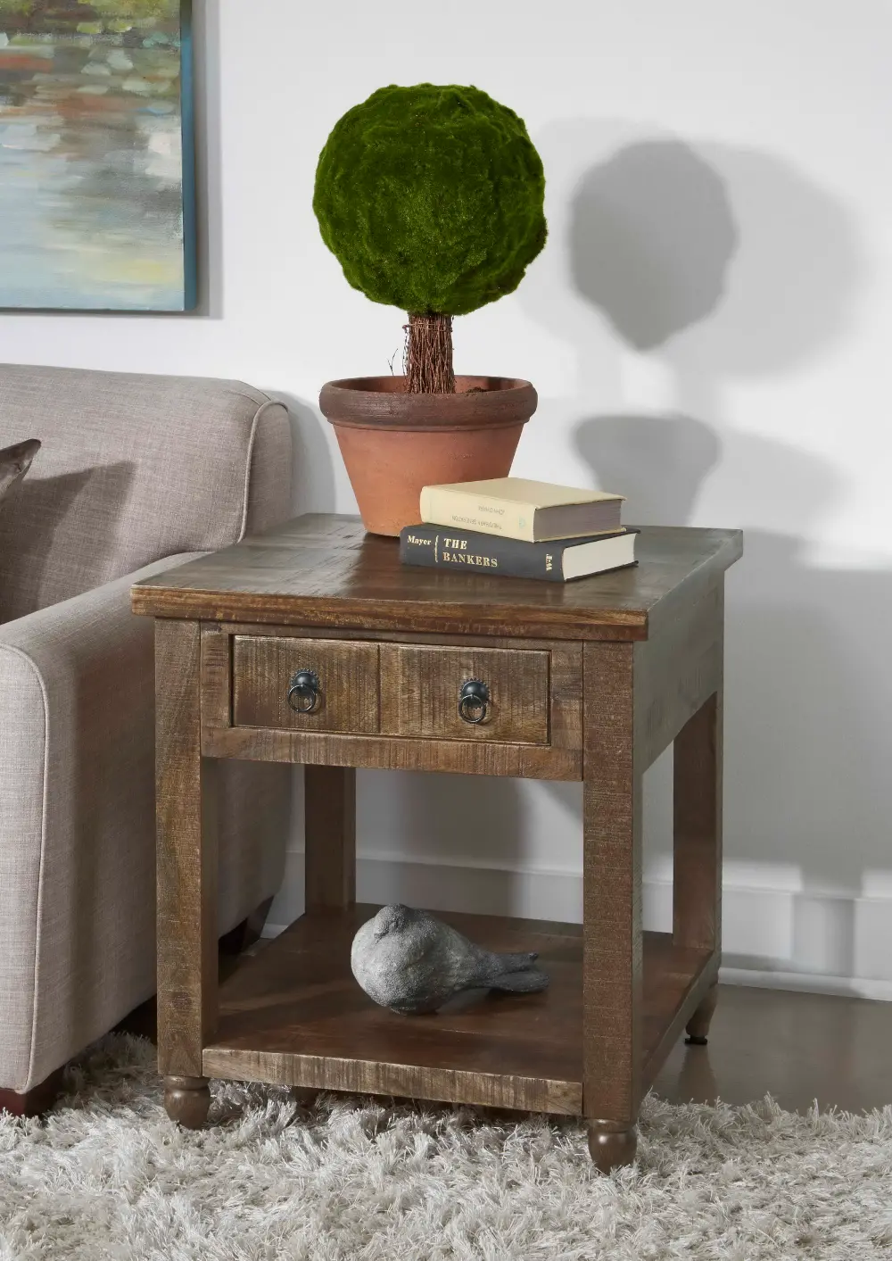 44621 Millstone 1 Drawer End Table-1