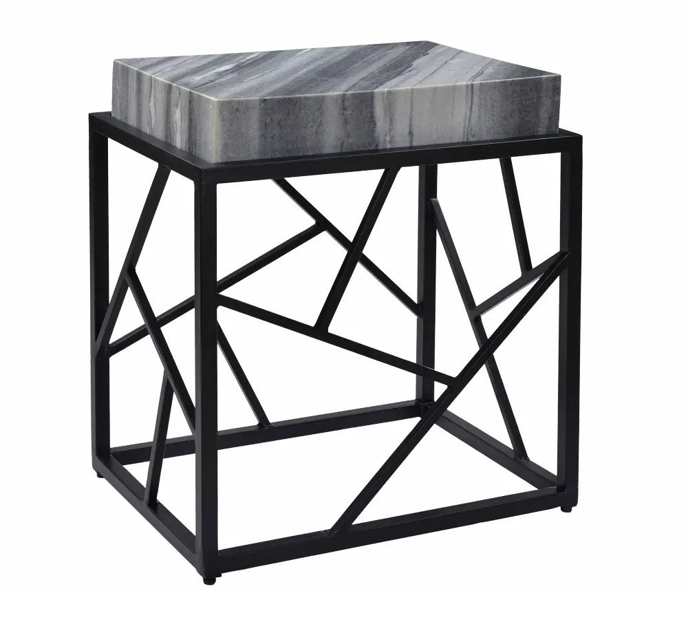 49509 Apperson Grey Marble Accent Table-1