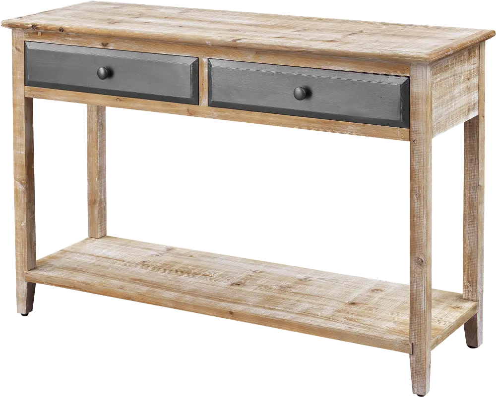 55613 Bali Natural Brown Two Drawer Entryway Table-1