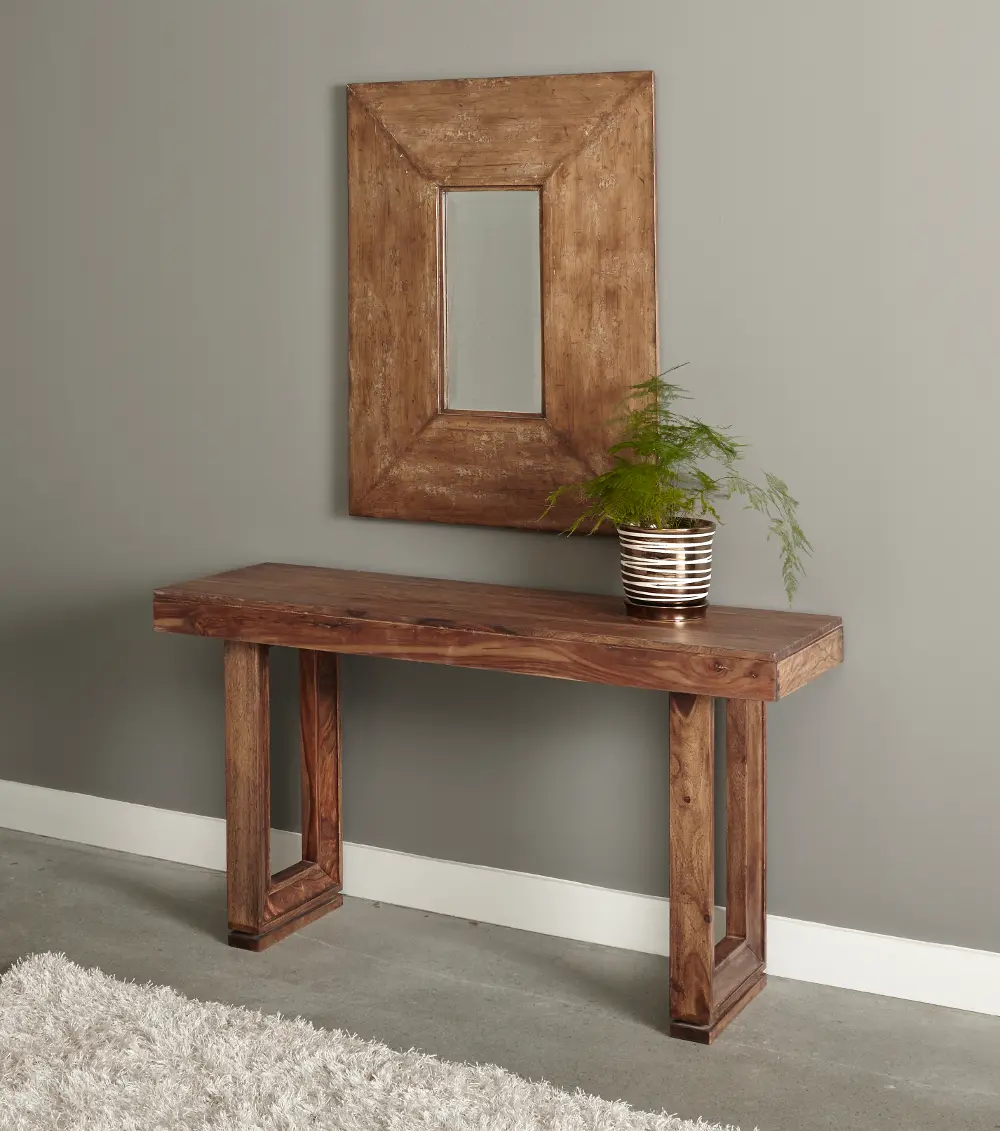98239 Brownstone Rustic Brown Console Table-1