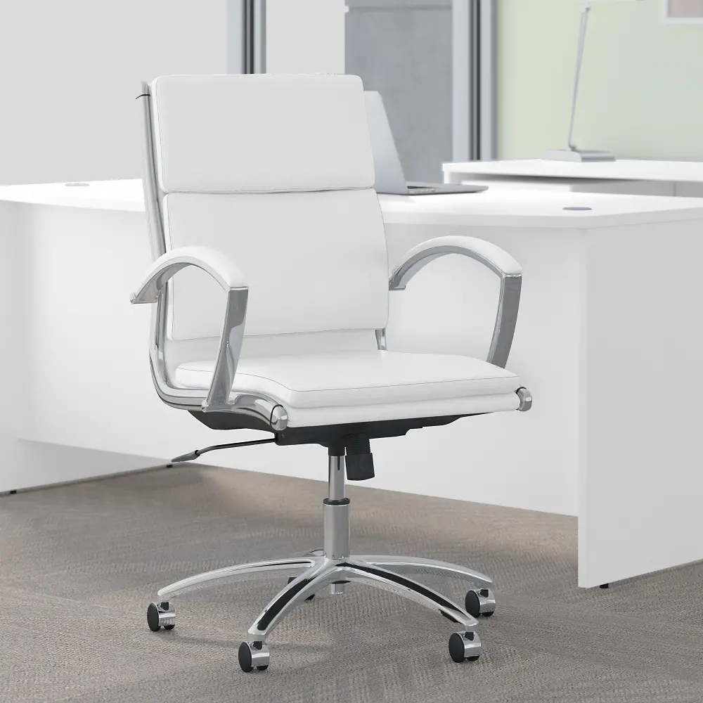 CH1702WHL-03 White Leather Mid Back Office Chair-1