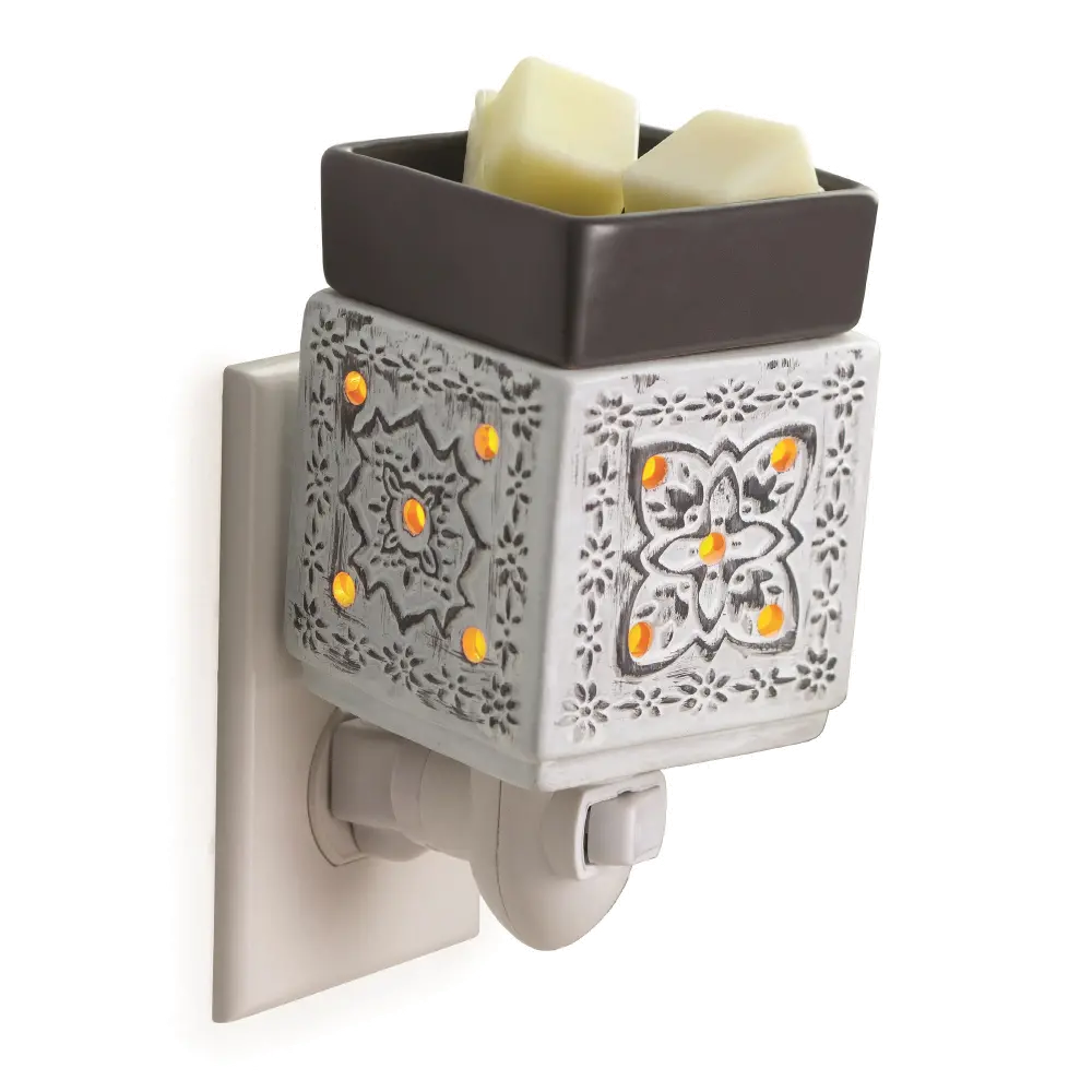 Classic Modern Cottage Gray Pluggable Fragrance Warmer-1