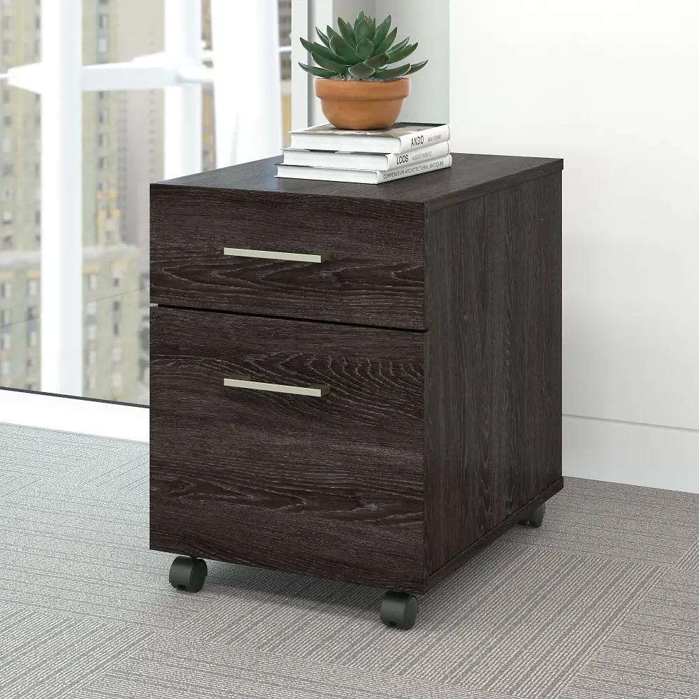 KNF116CR Kensington Charcoal Gray Mobile File Cabinet-1