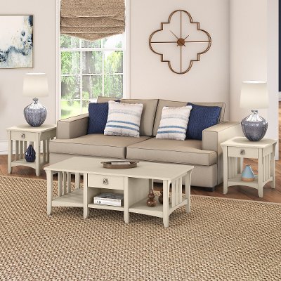 Classic 3pc Coffee Table Set: Coffee, End, and Console Table with Shelf -  Walmart.com