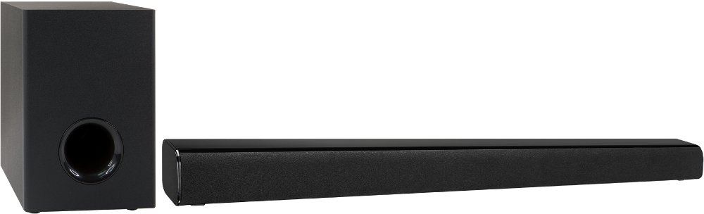 37 Black Sound Bar with Wireless Subwoofer