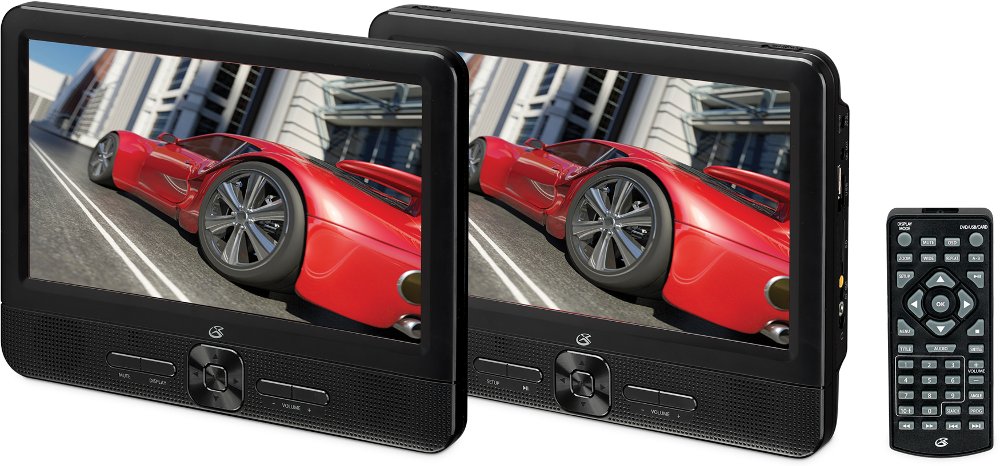 Portable DVD Player with 2 Displays