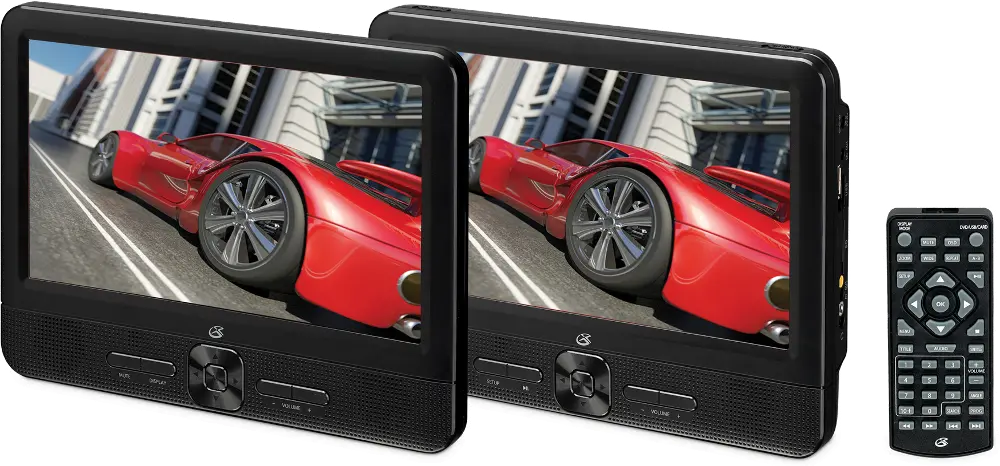 PD9910B Portable DVD Player with 2 Displays-1