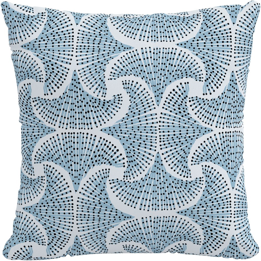 18 Sea Fan Blue Pillow - Skyline Furniture