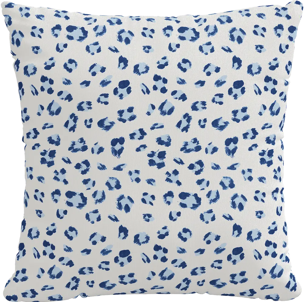 PL18PBRCHSMBLTSP 18  Brush Cheetah Blue Pillow-1