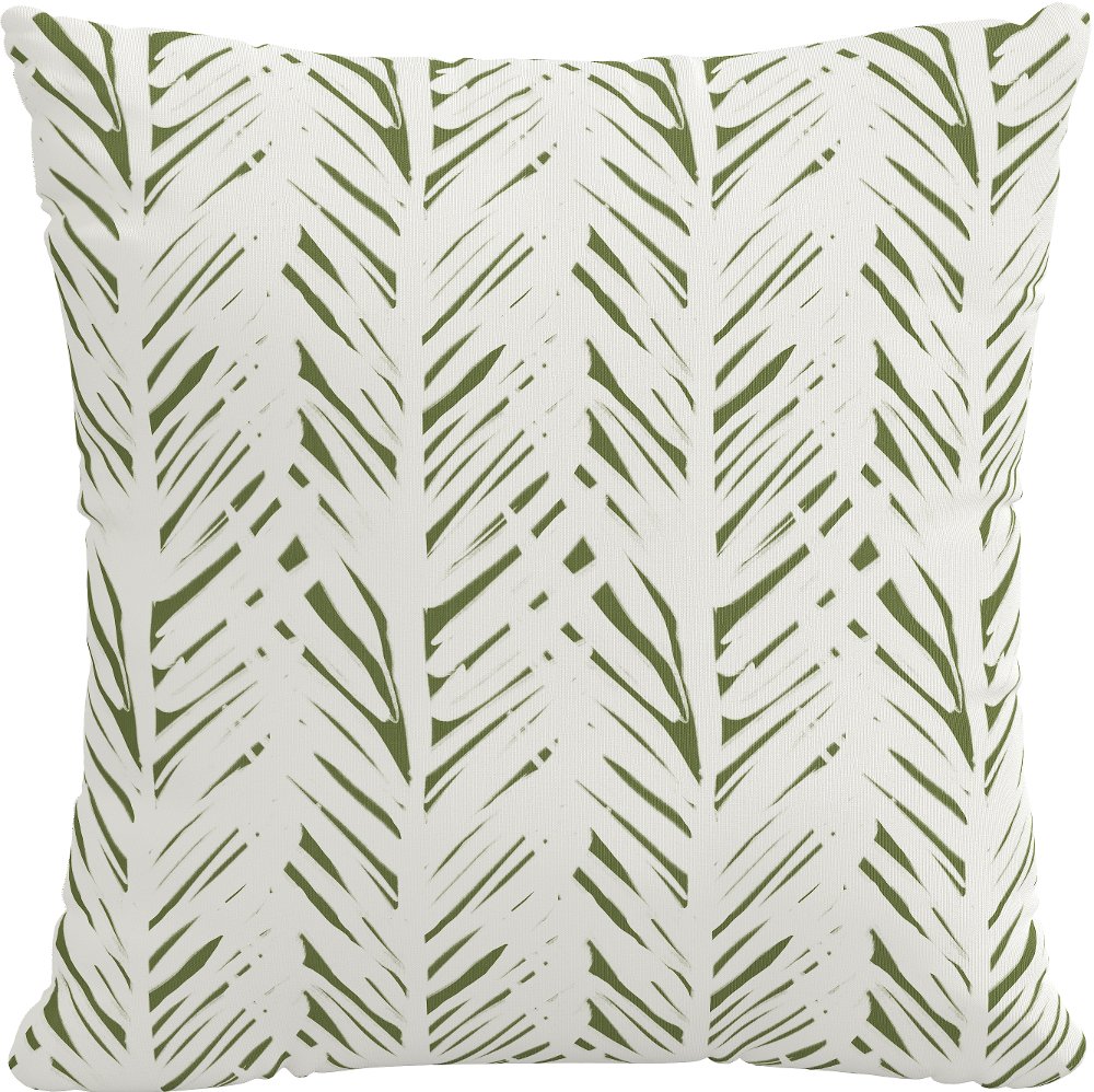 18 Brush Palm Leaf Pillow - Skyline Furniture