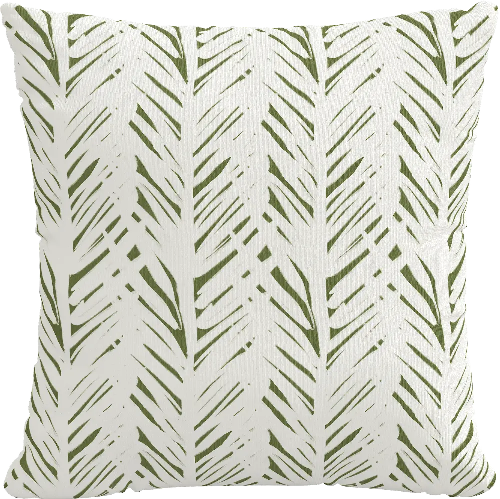 PL18PBRPLLFTSP 18  Brush Palm Leaf Pillow - Skyline Furniture-1