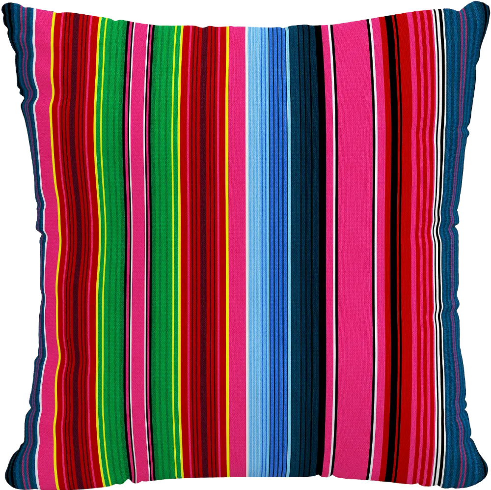 PL18PSRSTBRMLTTSP 18  Serape Stripe Multi Colored Pillow-1