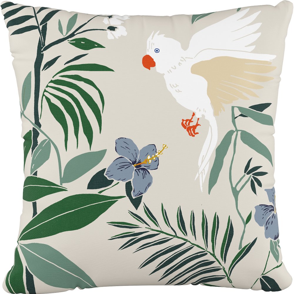 18 Belize Chinoiserie Cream Pillow - Skyline Furniture