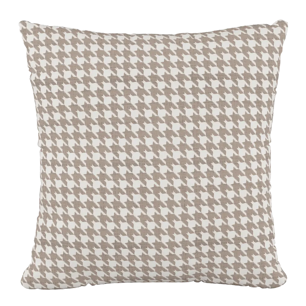 PL18PCHHNDNTROGA 18  Chunky Neutral Houndstooth Pillow-1
