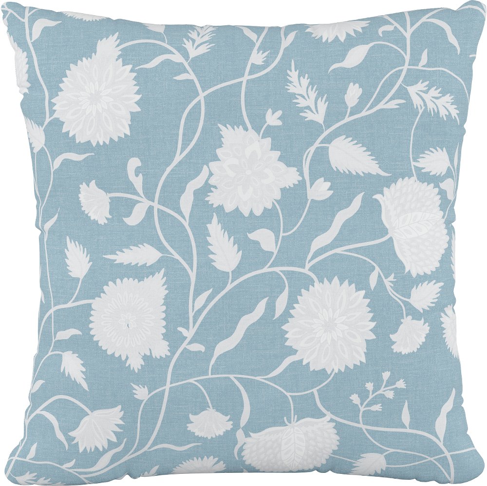 18 Dahlia Icy Blue Pillow - Skyline Furniture