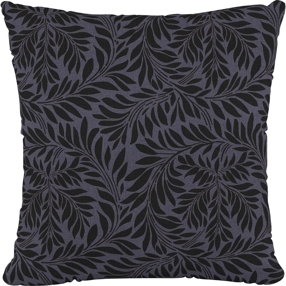 18 Georgian Vine Blue-Black Pillow - Skyline Furniture