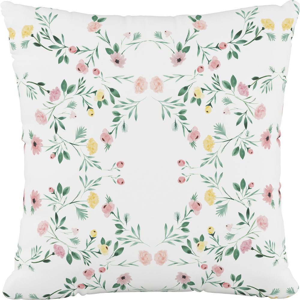 18 Kaleidoscope Floral Pillow - Skyline Furniture