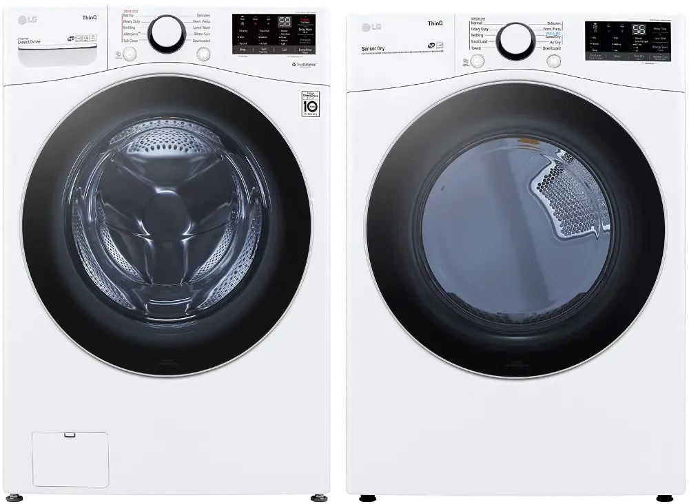 .LG-W/W-3600-ELE--PR LG White Electric Laundry Pair - 3600W-1