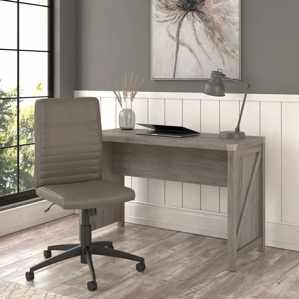 CGR018RTG Restored Gray Desk and Chair - Cottage Grove-1