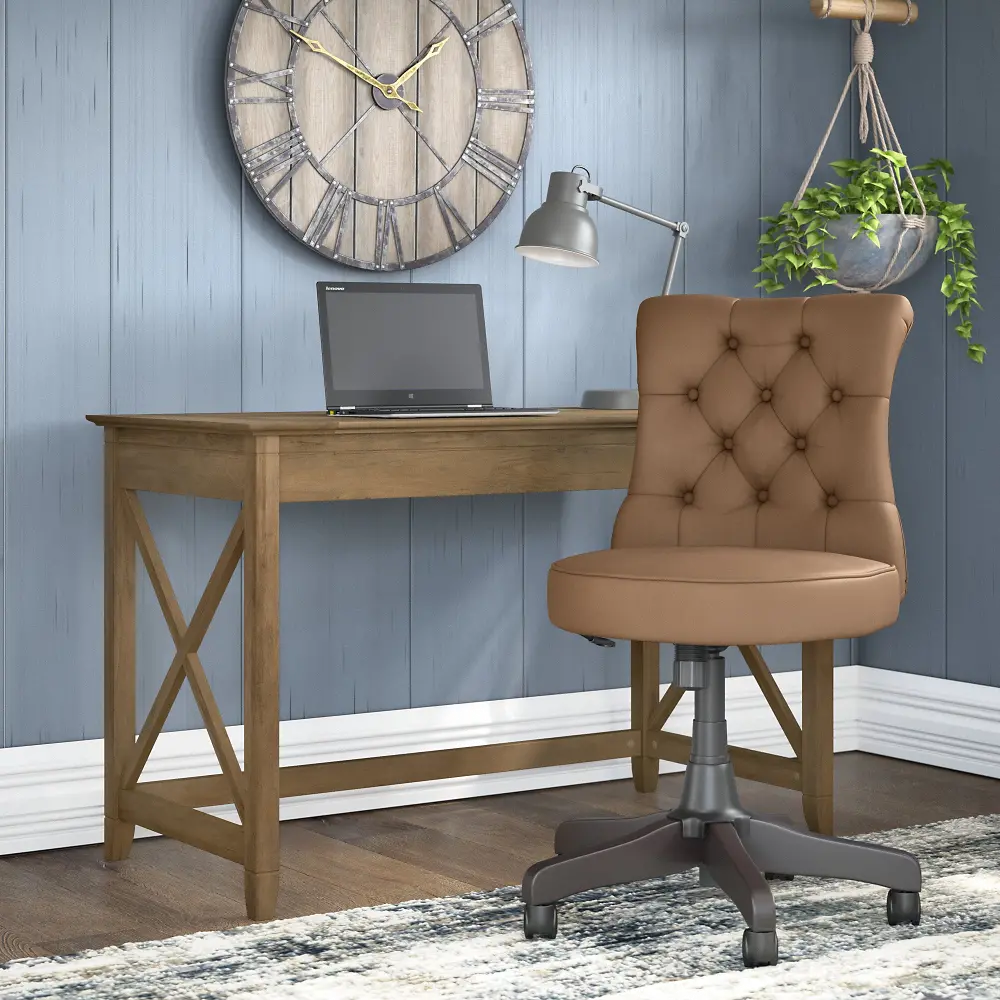KWS021RCP Key West Reclaimed Pine Desk And Chair-1