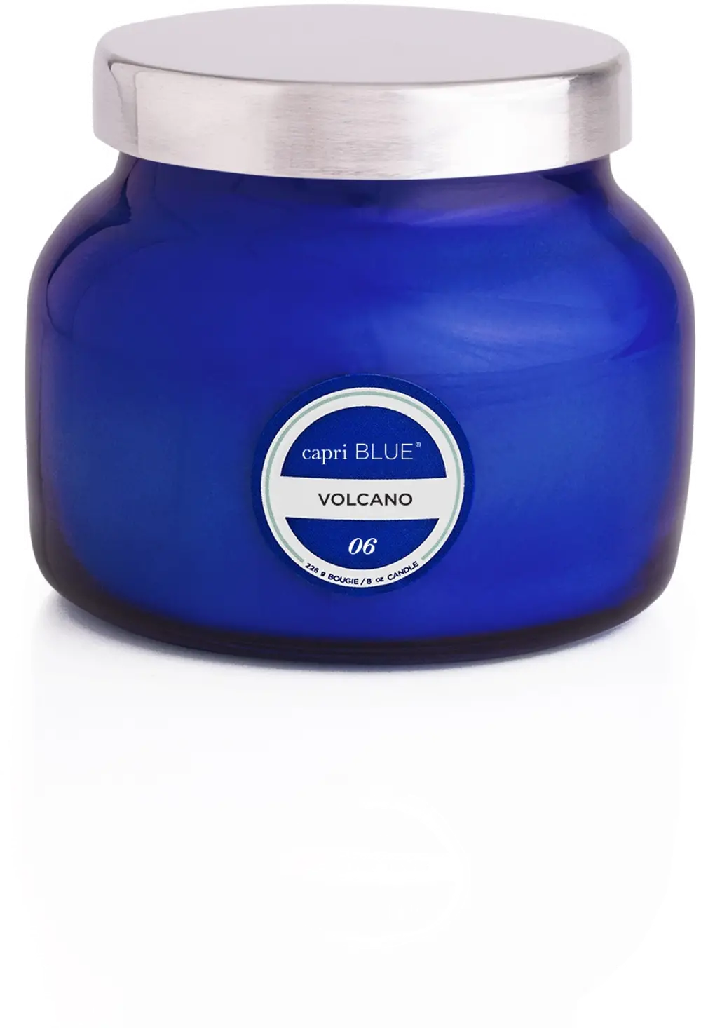 8 oz Volcano Signature Petite Blue Jar Candle-1