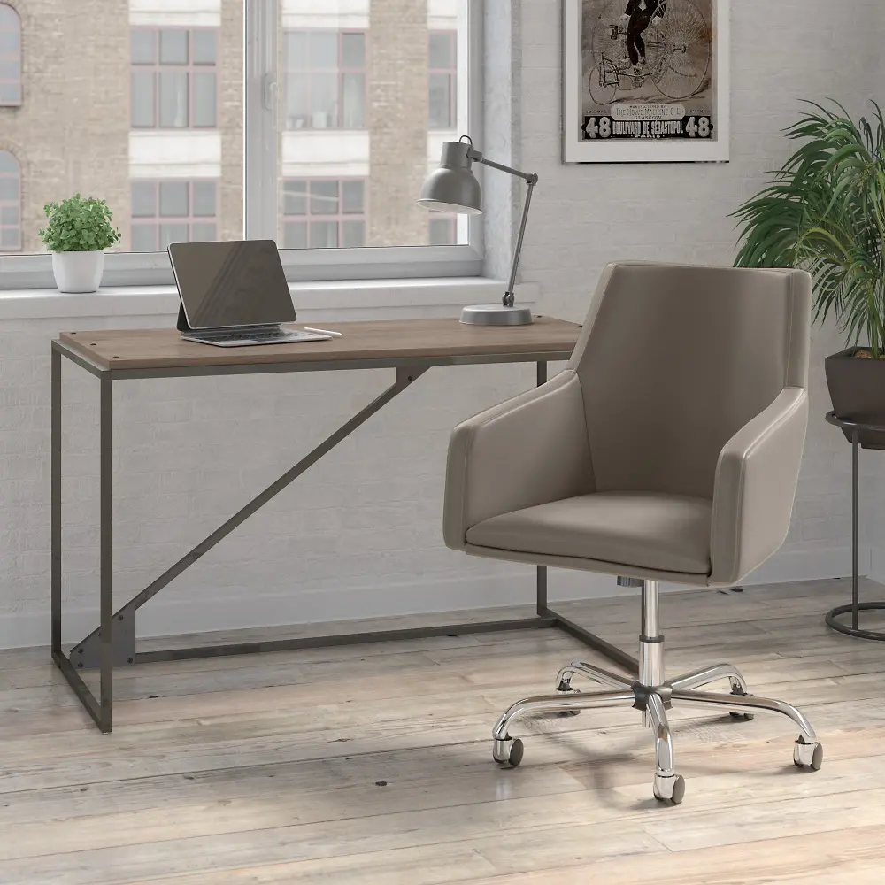 RFY022RG Refinery Rustic Grey Desk And Chair-1