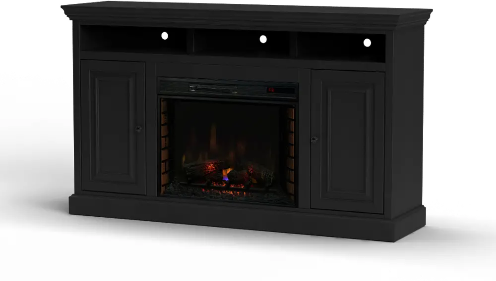 Largo Black 67  Fireplace TV Stand-1