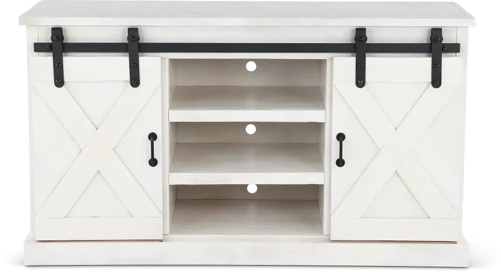 Gable Farmhouse White 56  TV Stand-1