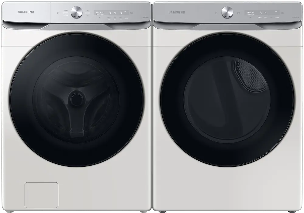 KIT Samsung Ivory Electric Laundry Pair - 8600-1