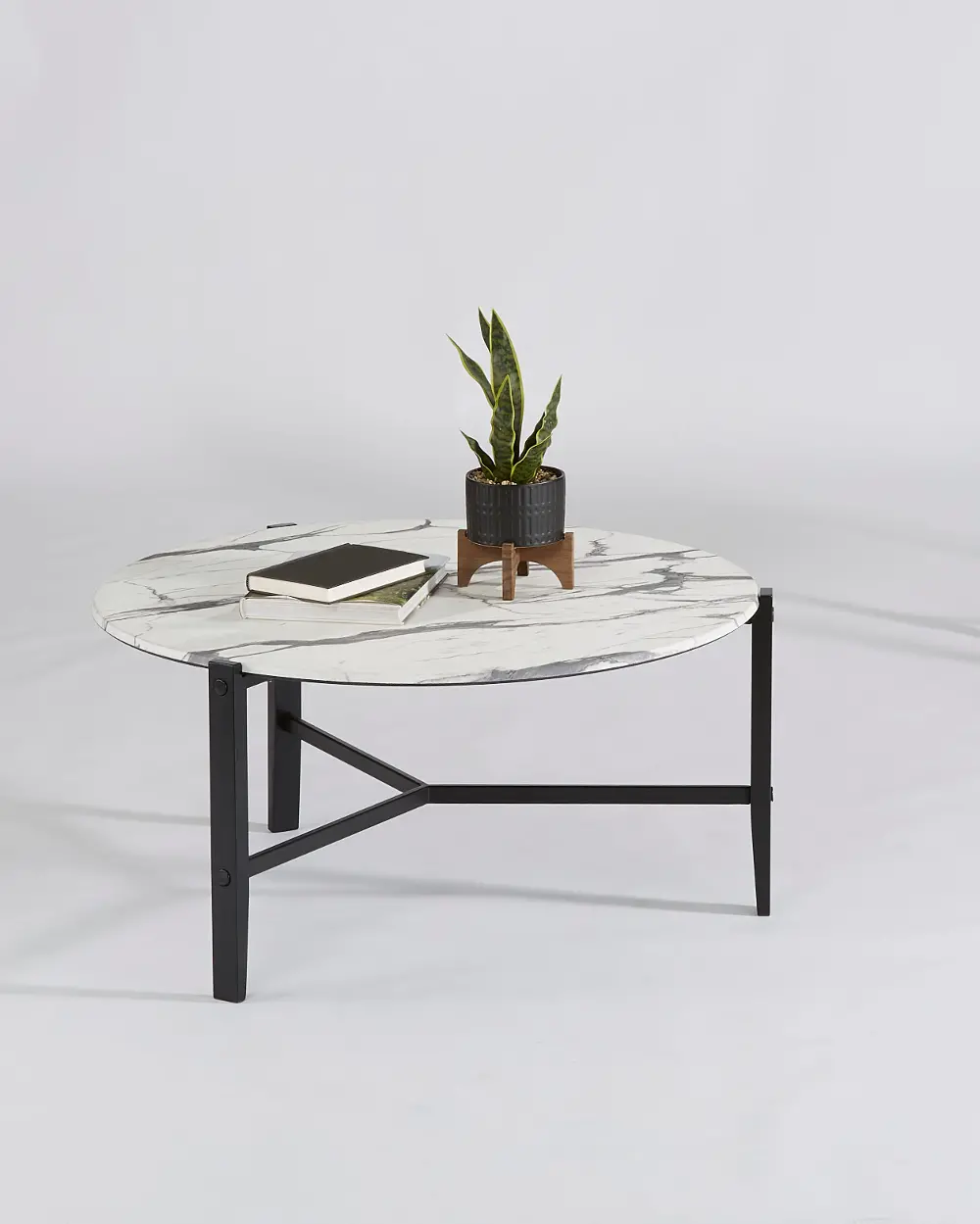 Rowen Black and White Cocktail Table-1