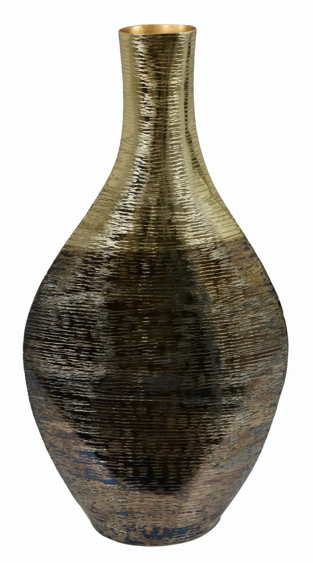 Soft Gold and Cobalt Black Tone Vase II-1