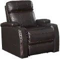 Transformer Brown Leather Power Recliner