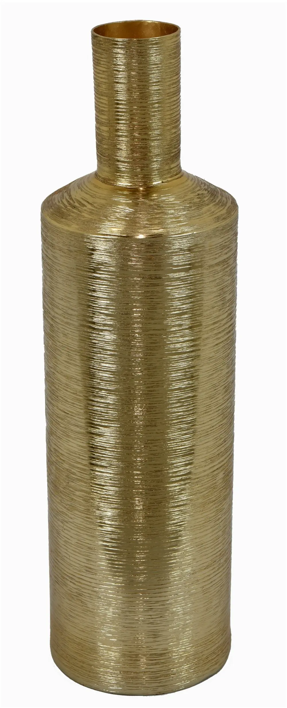 Medium Soft Gold Metal Vase-1