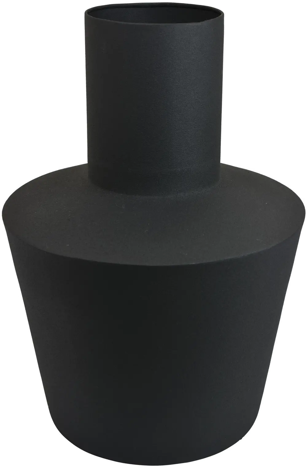 Metal Matte Black Vase-1