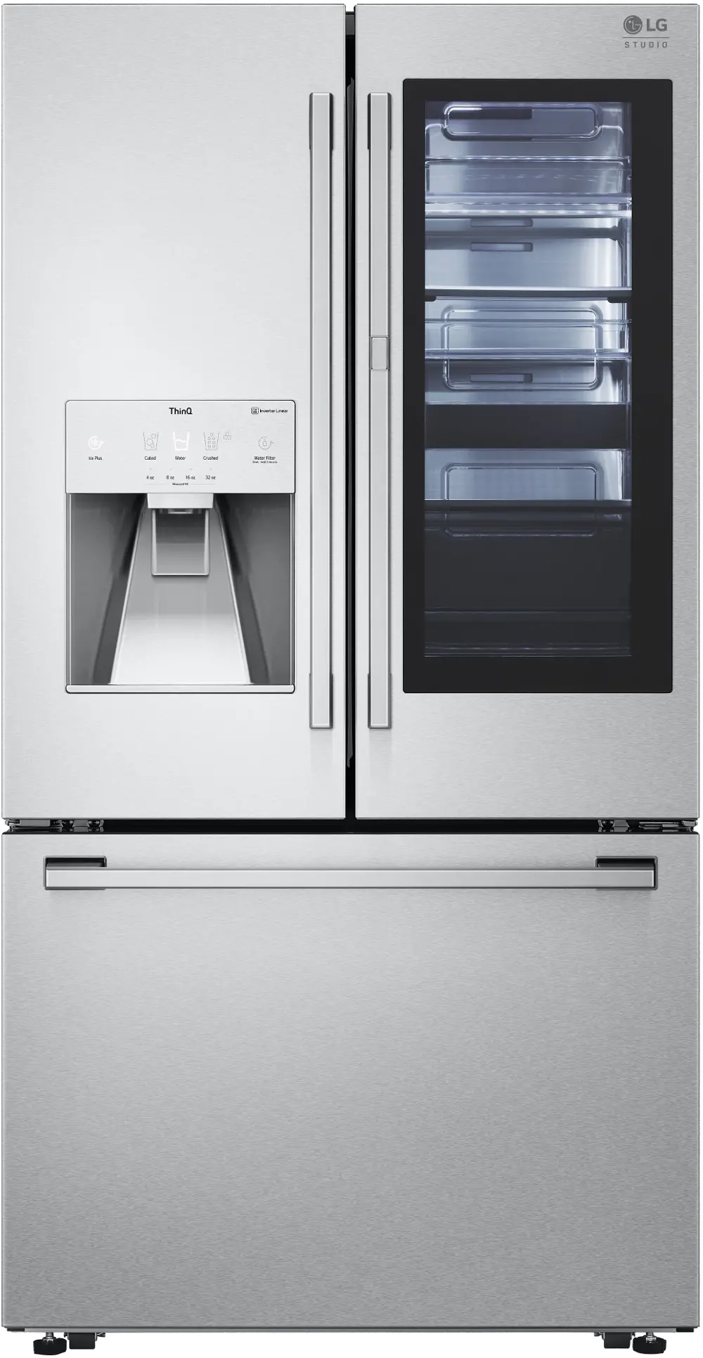 SRFVC2416S LG Studio 23.5 cu ft French Door Refrigerator - Stainless Steel-1