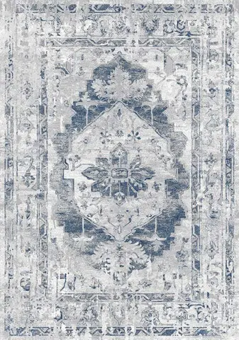 Chorus 5 x 8 Elegant Gray Blue Area Rug